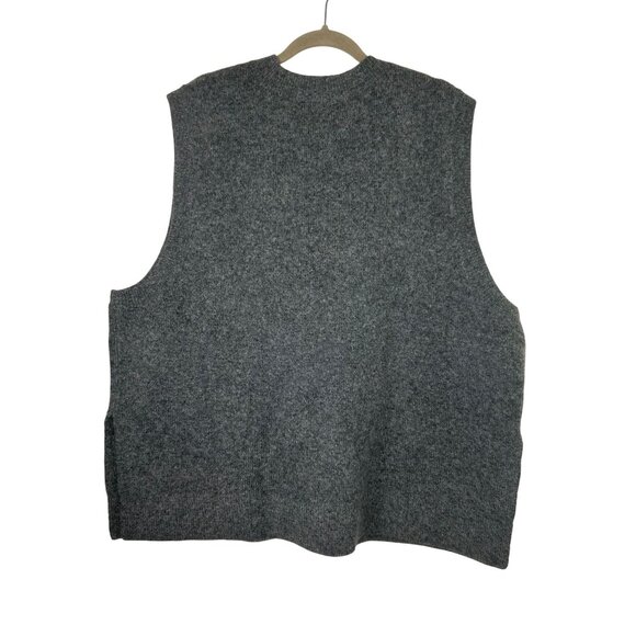 NWT H&M Men's Sleeveless Wool Blend Knit Vest Sweater XXL Gray - Picture 2 of 10